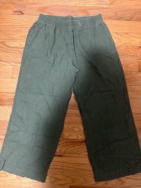 Old Navy Olive Green Elastic-Waist Chinos